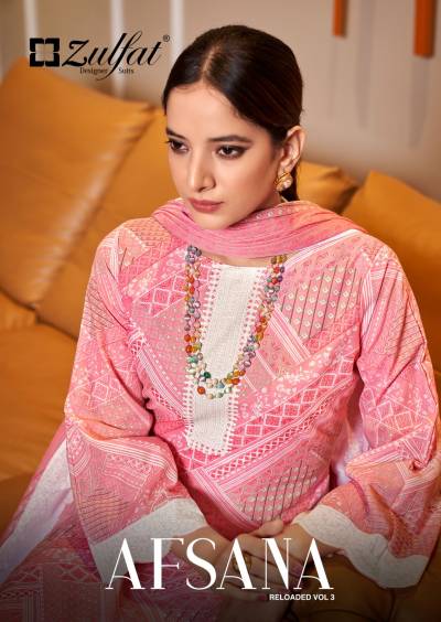 Afsana Vol 3 By Zulfat Designer Fancy Cotton Summer Wear Salwar Kameez Collection